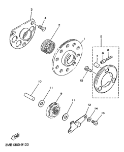 TDR125 Муфта стартера
