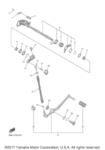 YZF-R6 Вал переключения
