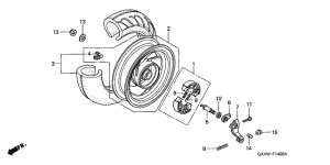 SJ50 Rear wheel complete assy