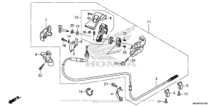 NC700X (DCT) Parking Brake Lever
