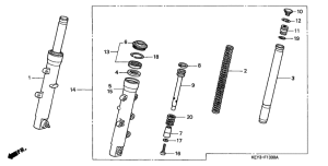 FES150 Вилка передней оси