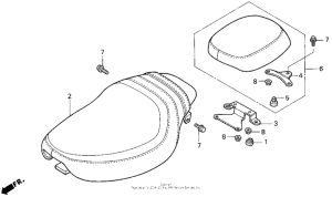 VF750C Сиденье