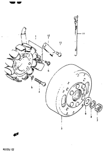 RG125 Магнето
