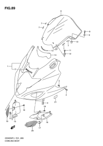 GSX650F Cowling body