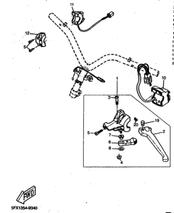 CW50RS Handle switch. lever