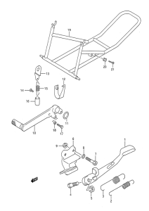 GSX-R1100 Stand comp
