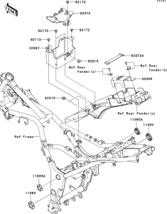 EX250 Рама ,крепежные детали