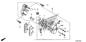 NHX110 Передний суппорт