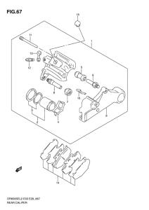 DR650 Задний суппорт