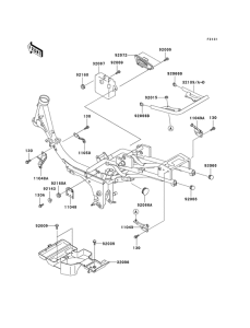 AN110 Рама ,крепежные детали
