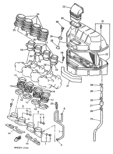 YZF750SP Впускная система