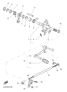 BT1100 Вал переключения