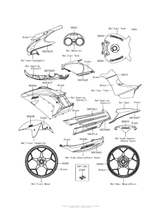 ZX1400 Decals (Green)(Hgf)