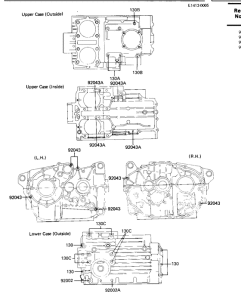 KZ1000 Болты крепления картера