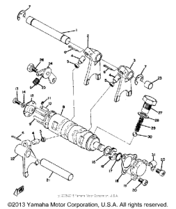 CT1 Shift cam - fork
