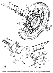RD125C Переднее колесо
