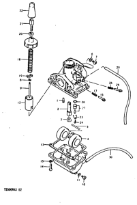 TS50 Carburetor assy