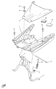 CW50RS Stand. footrest
