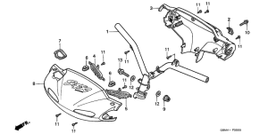 SFX50 Steering handle /  handle cover