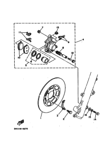 RT180 Передний суппорт