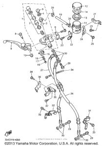 FZR1000F Главный тормозной цилиндр