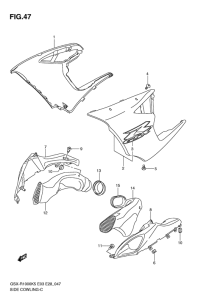 GSX-R1000 Side cowling