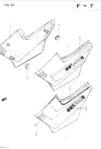 GSX400 Обтекатель задний