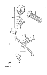 GSX550 Left handle switch