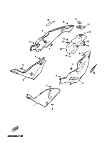 TZR50 Боковая крышка