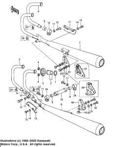 KZ650 Глушитель