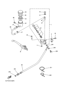 TZ125 Главный тормозной цилиндр