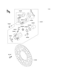 VN800 Передний тормоз
