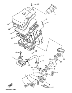 TZR125 Впускная система