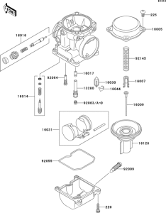 ZR1100 Карбюратор в разборе