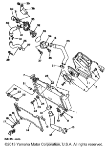 TDM850E Радиатор и Патрубки