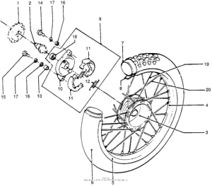PA50 Переднее колесо