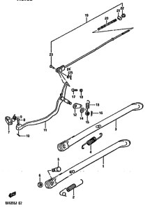 DR125 Stand-rear brake