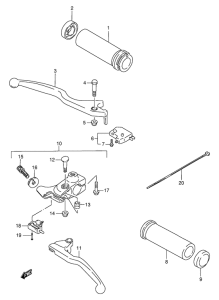 LS650 Рулевой рычаг