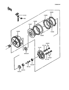 KMX200 Сцепление