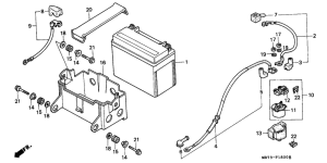 VFR750R Аккумулятор
