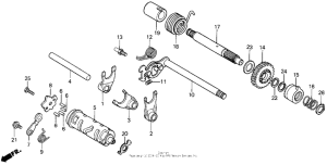 XR100 Вилка переключения передач