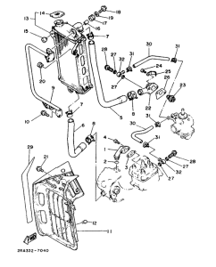 DT80LC Radiator. hose