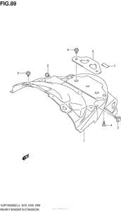 VZR1800BZ Rear Fender Extension