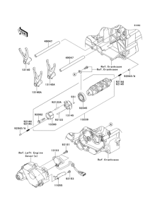  Валы и вилки переключения передач