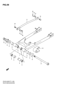 EN125-2 Маятник задний