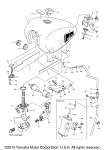 XVS950C Топливный бак