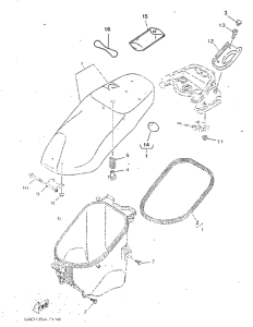 YN50R Сиденье
