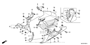  Middle Cowl + Lower Cowl (L.)