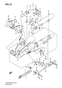 VZR1800 Muffler comp