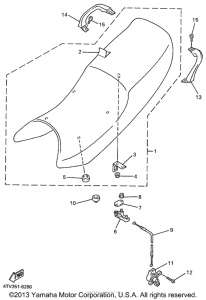 YZF600RLC Сиденье